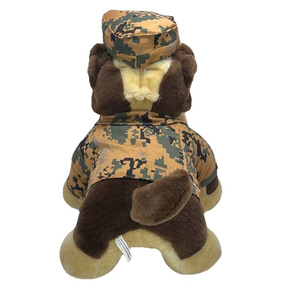 USMC SGM Marine Corps Camo Bulldog 13” Plush The Bear Collection By Vanguard NWT - Picture 3 of 4
